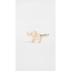 Zoe Chicco 14k Gold Single Itty Bitty Elephant Stud Yellow Gold - One Size